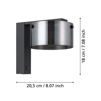 Eglo - LED Dimbar väggbelysning 1xLED/7,2W/230V
