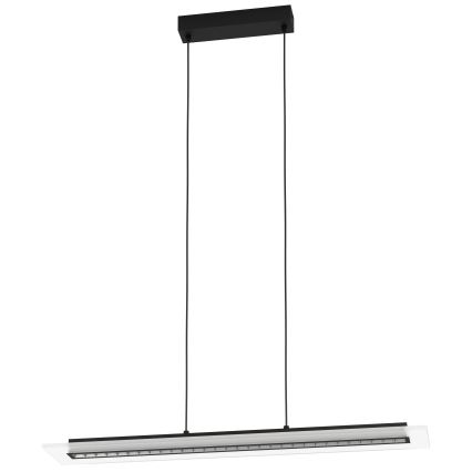 Eglo - LED ljusreglerad ljuskrona på textilsladd LED/57,5W/230V 3000K svart + fjärrkontroll