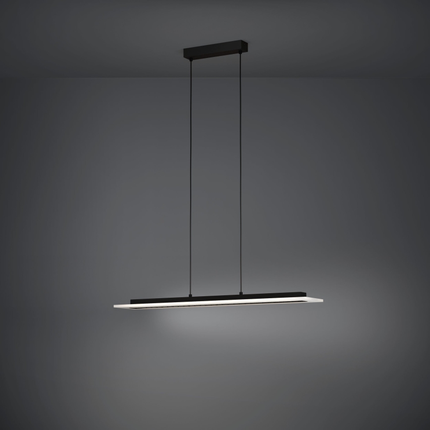Eglo - LED ljusreglerad ljuskrona på textilsladd LED/57,5W/230V 3000K svart + fjärrkontroll