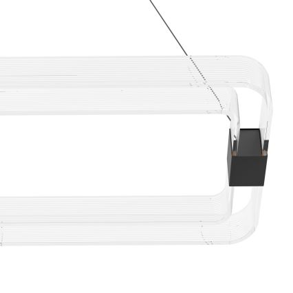 Eglo - LED ljusreglerad ljuskrona på textilsladd LED/39,2W/230V 3000K svart