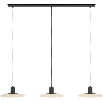 Eglo - LED ljuskrona med textilsladd 3xGU10/4,6W/230V 3000K