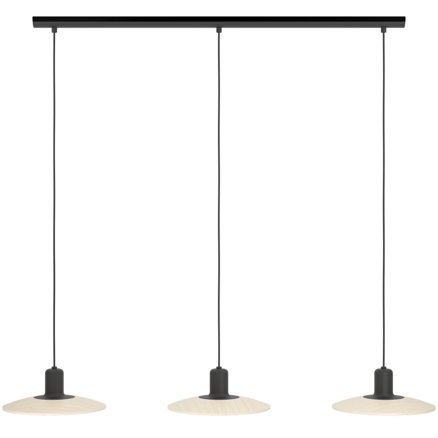 Eglo - LED ljuskrona med textilsladd 3xGU10/4,6W/230V 3000K