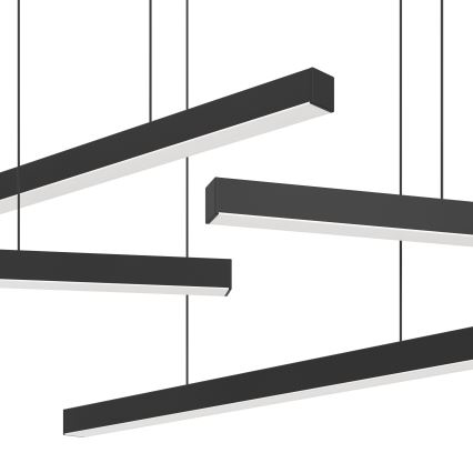 Eglo - LED ljusreglerad ljuskrona på textilsladd 6xLED/8,4W/230V 3000K svart