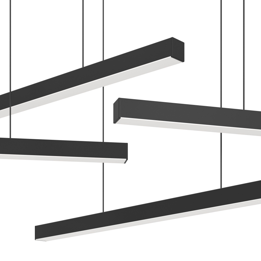Eglo - LED ljusreglerad ljuskrona på textilsladd 6xLED/8,4W/230V 3000K svart