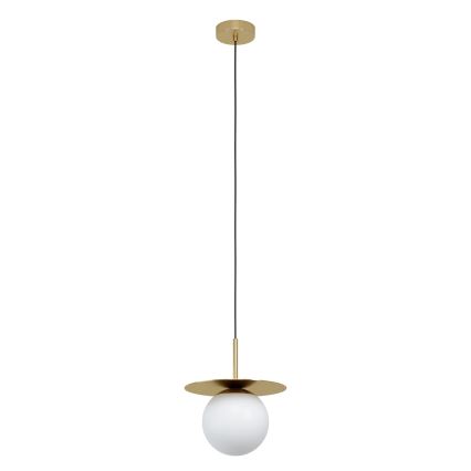 Eglo - Ljuskrona med textilsladd 1xE27/40W/230V guld