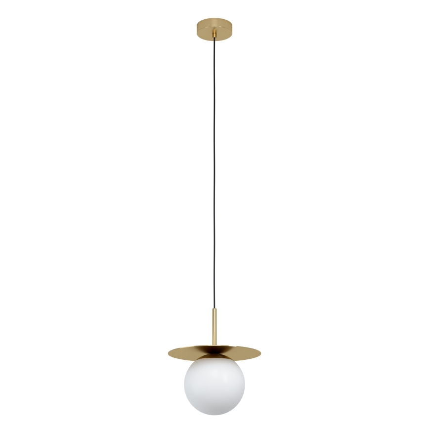 Eglo - Ljuskrona med textilsladd 1xE27/40W/230V guld