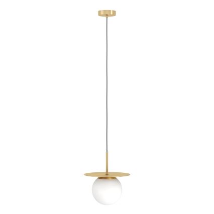 Eglo - Ljuskrona med textilsladd 1xE27/40W/230V guld