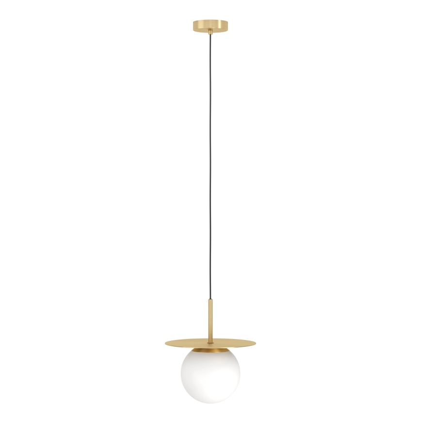 Eglo - Ljuskrona med textilsladd 1xE27/40W/230V guld