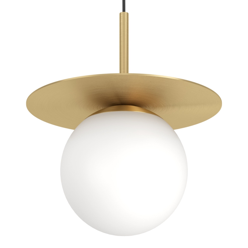 Eglo - Ljuskrona med textilsladd 3xE27/40W/230V guld