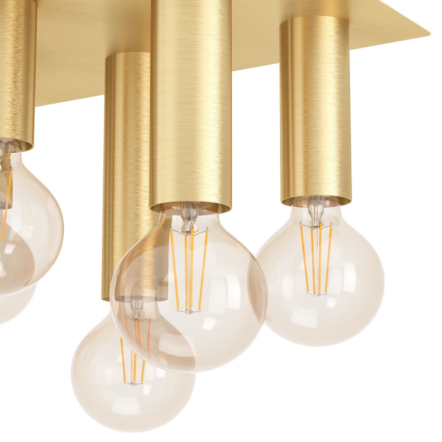 Eglo - Taklampa 8xE27/40W/230V guld