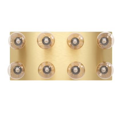 Eglo - Taklampa 8xE27/40W/230V guld
