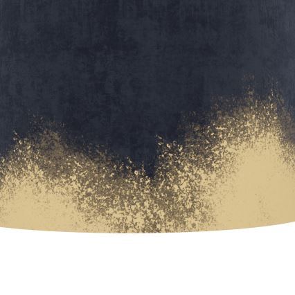 Eglo - Ljuskrona med textilsladd 1xE27/40W/230V diameter 53 cm blå/guld
