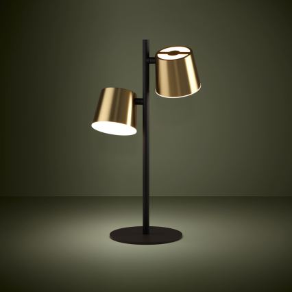 Eglo - LED bordslampa 2xGU10/4,6W/230V 3000K guld