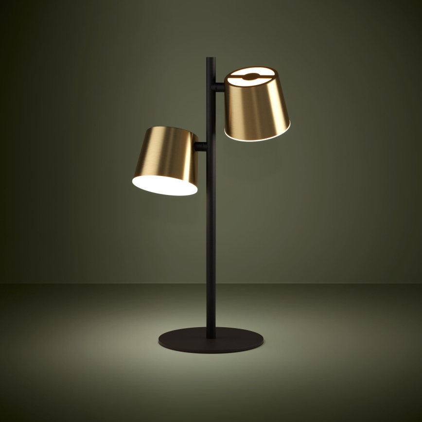 Eglo - LED bordslampa 2xGU10/4,6W/230V 3000K guld