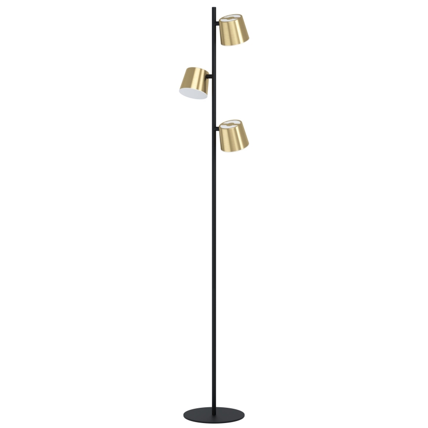 Eglo - LED golvlampa 3xGU10/4,6W/230V 3000K guld
