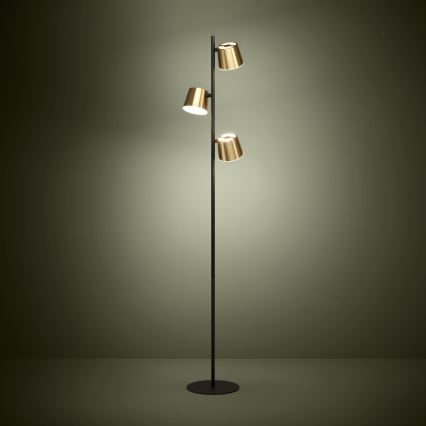 Eglo - LED golvlampa 3xGU10/4,6W/230V 3000K guld