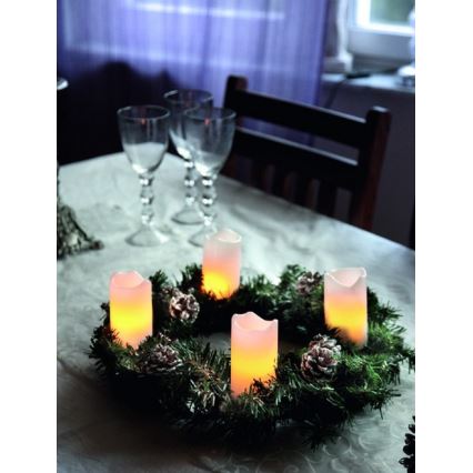 Eglo - UPPSÄTTNING 4x LED juldekoration  2xLED/0,18W/2xCR2032 + fjärrkontroll 