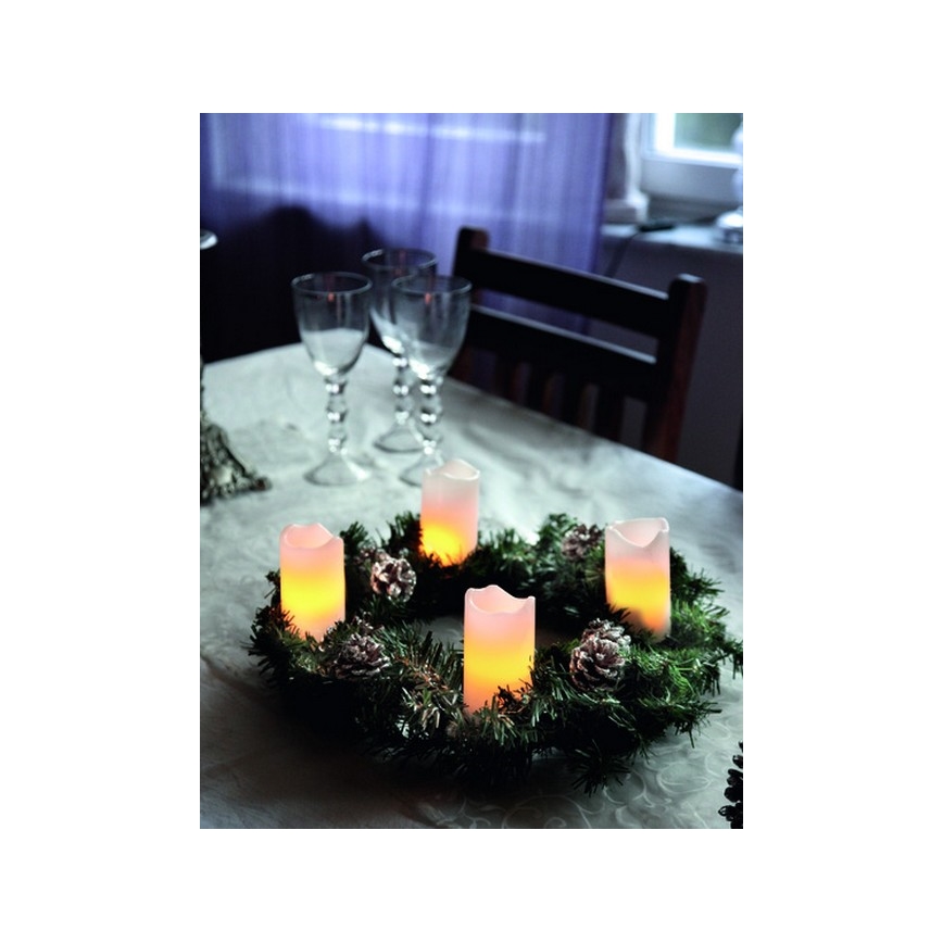 Eglo - UPPSÄTTNING 4x LED juldekoration  2xLED/0,18W/2xCR2032 + fjärrkontroll 