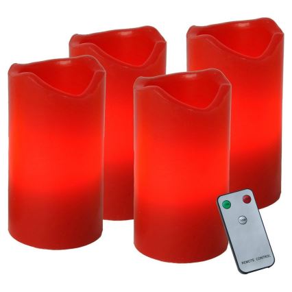 Eglo 410076 - SET 4x LED Juldekoration ADVENT 1xLED/0,18W/2xCR2032 + RC