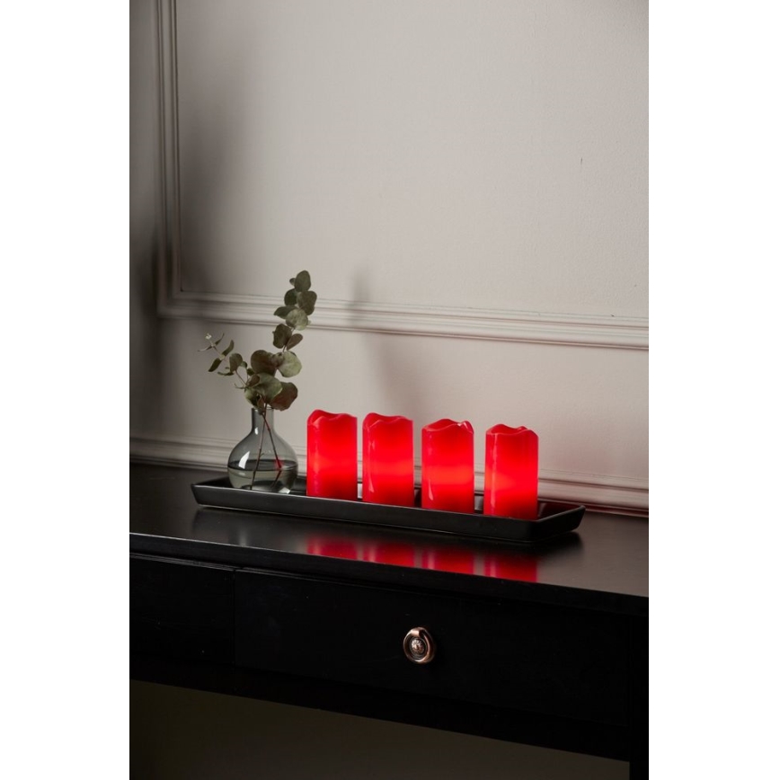 Eglo 410076 - SET 4x LED Juldekoration ADVENT 1xLED/0,18W/2xCR2032 + RC