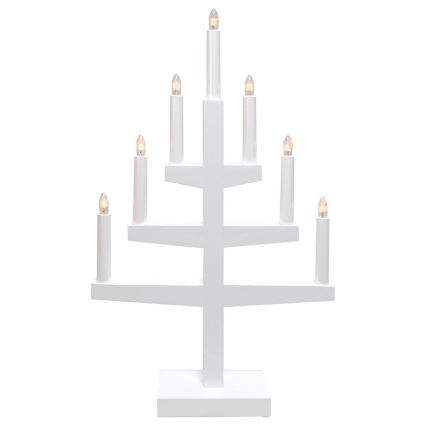 Eglo 410153 - Adventsljusstake TRAPP 7xE10/3W/230V vit