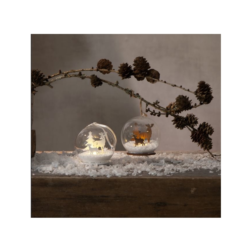 Eglo - LED juldekoration  1xLED/0,06W/1xCR2032 brun 