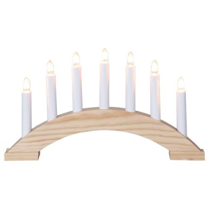 Eglo - Julljusstake 7xE10/3W/230V 22x29 cm