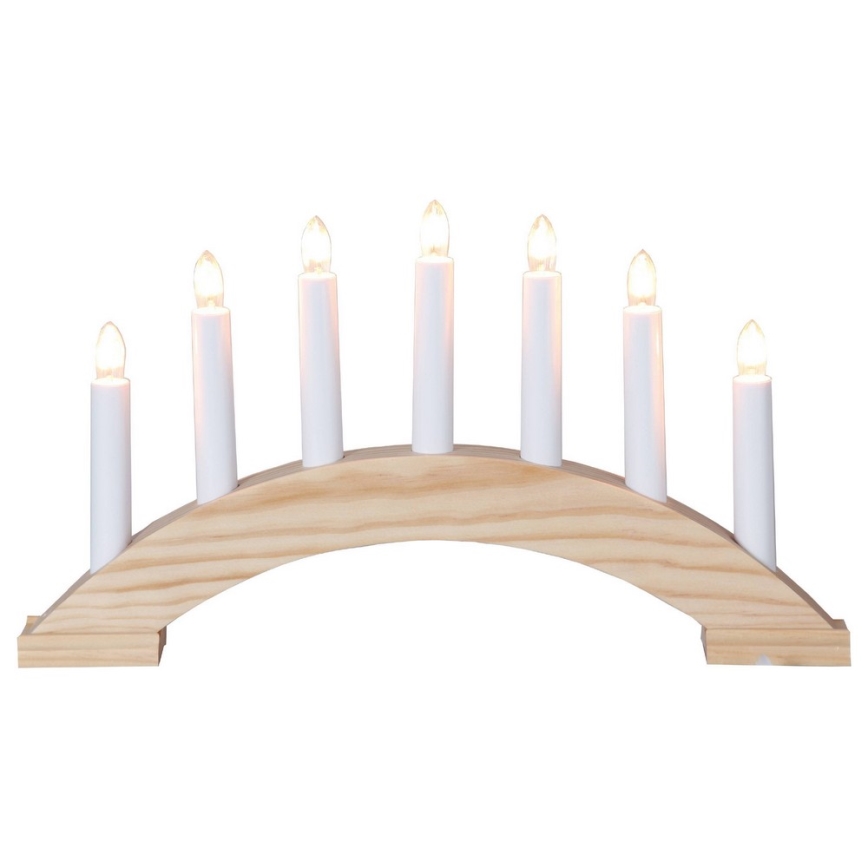 Eglo - Julljusstake 7xE10/3W/230V 22x29 cm