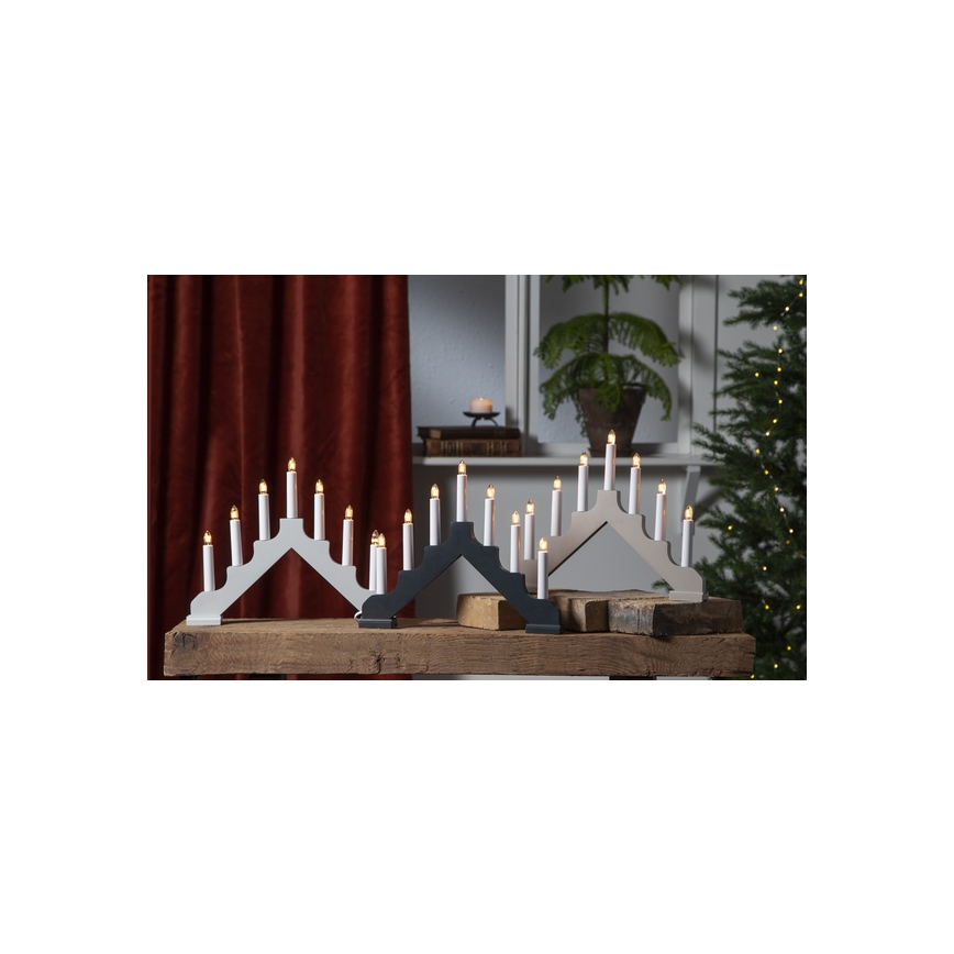 Eglo - Jul ljusstake  7xE10/3W/230V vit