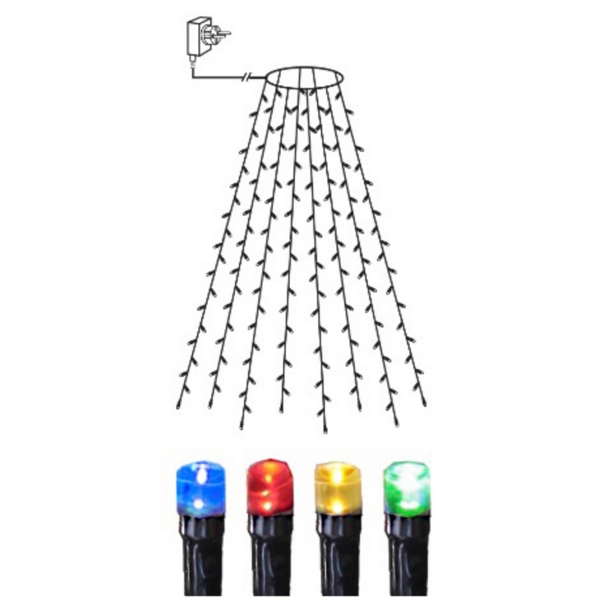 Eglo - LED utomhus julkedja  160xLED 2m IP44 flerfärgade
