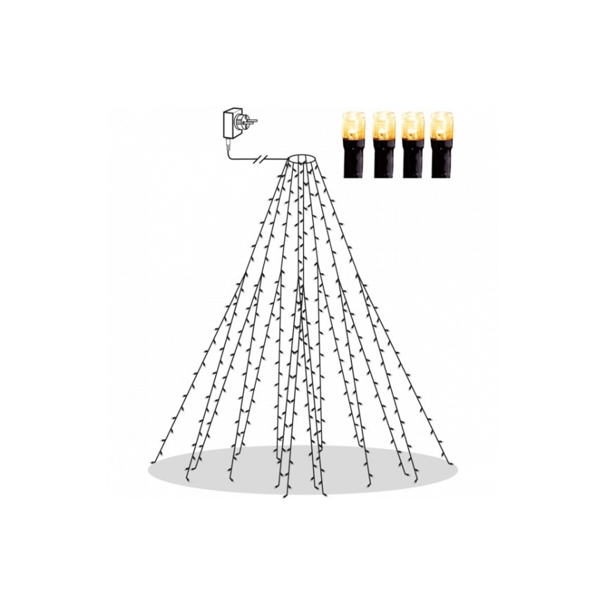 Eglo - LED utomhus julkedja  360xLED 2m IP44 varm vit 