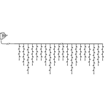 Eglo - LED utomhusslinga för jul, 240 LED, 6,4 m, varmvit, IP44