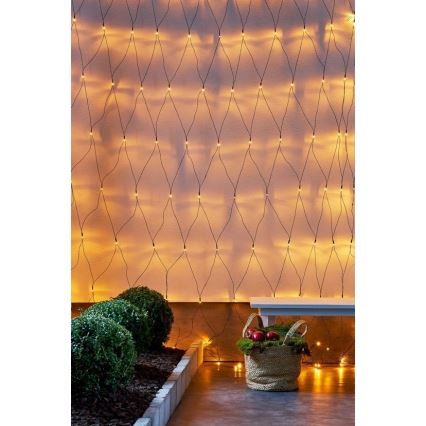 Eglo - LED julkedja för utomhusbruk 160xLED 2m IP44 varm vit
