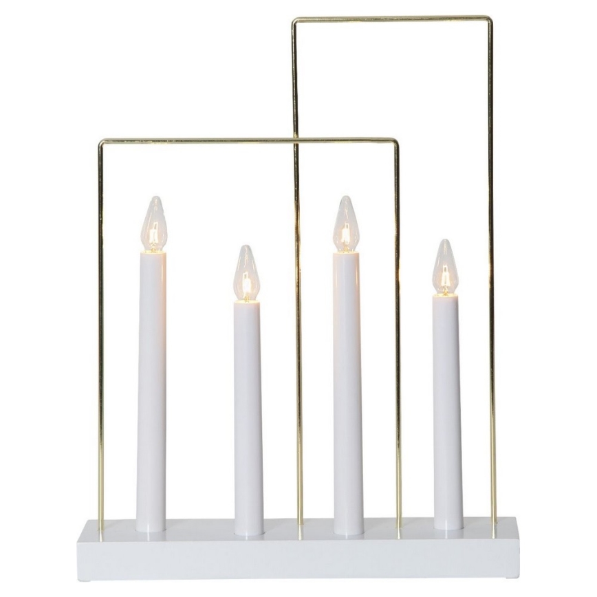 Eglo - Jul ljusstake  4xE10/3W/230V vit