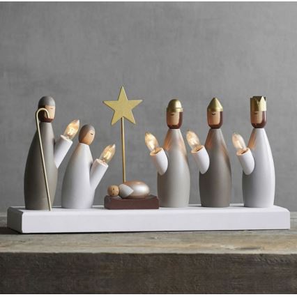 Eglo 410998 - Jul julstake KRUBBA 5xE10/3W/230V