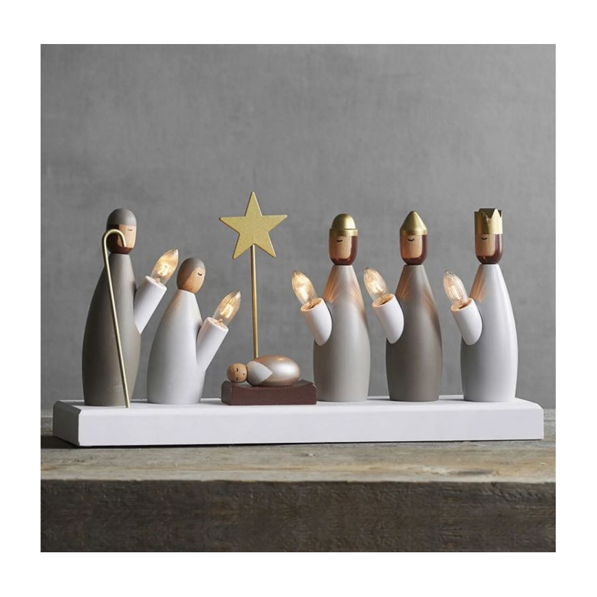 Eglo 410998 - Jul julstake KRUBBA 5xE10/3W/230V