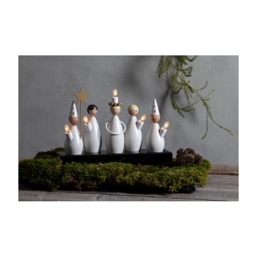Eglo 410999 - Jul julstake LUCIAKOR 5xE10/3W/230V