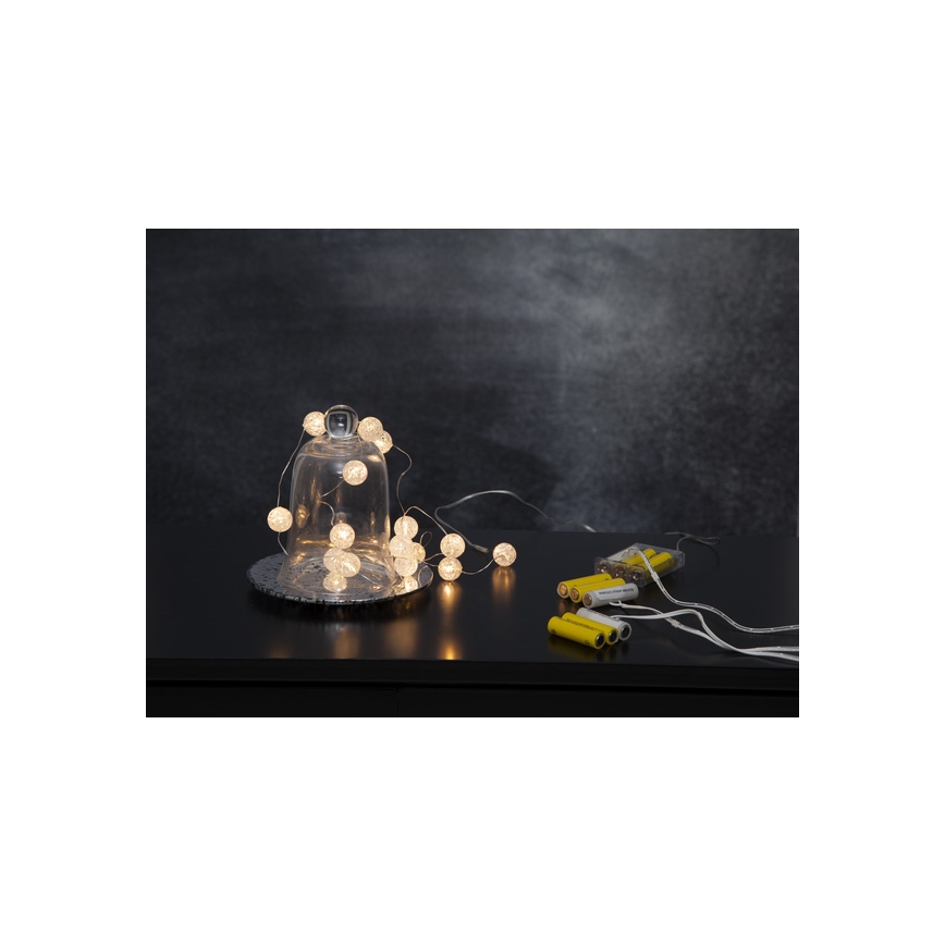 Eglo - LED julkedja 15xLED/3xAA 1,4m