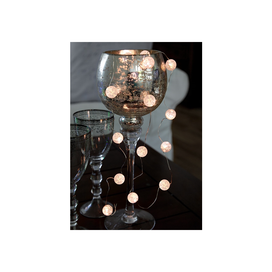 Eglo - LED julkedja 15xLED/3xAA 1,4m
