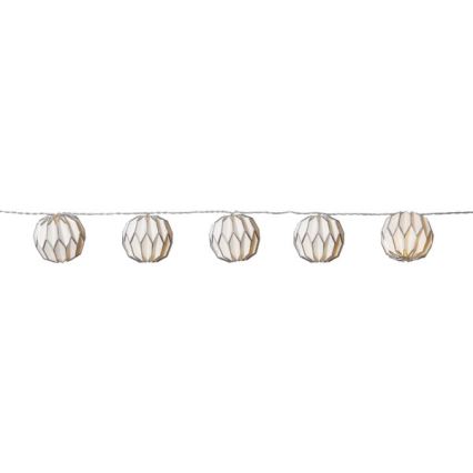 Eglo - LED julkedja  10xLED/2,75m vit /silver