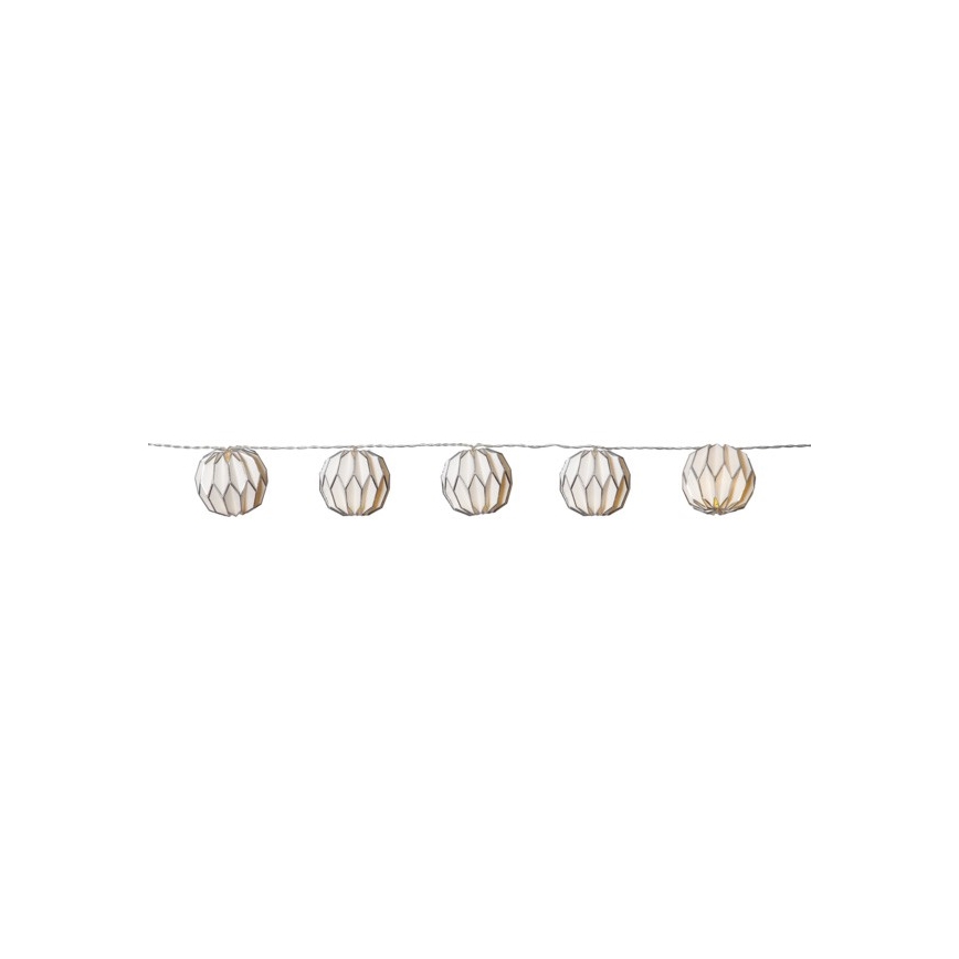 Eglo - LED julkedja  10xLED/2,75m vit /silver
