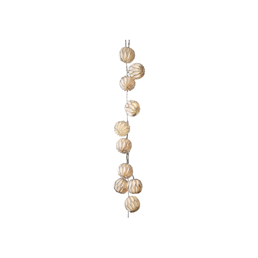 Eglo - LED julkedja  10xLED/2,75m vit /silver