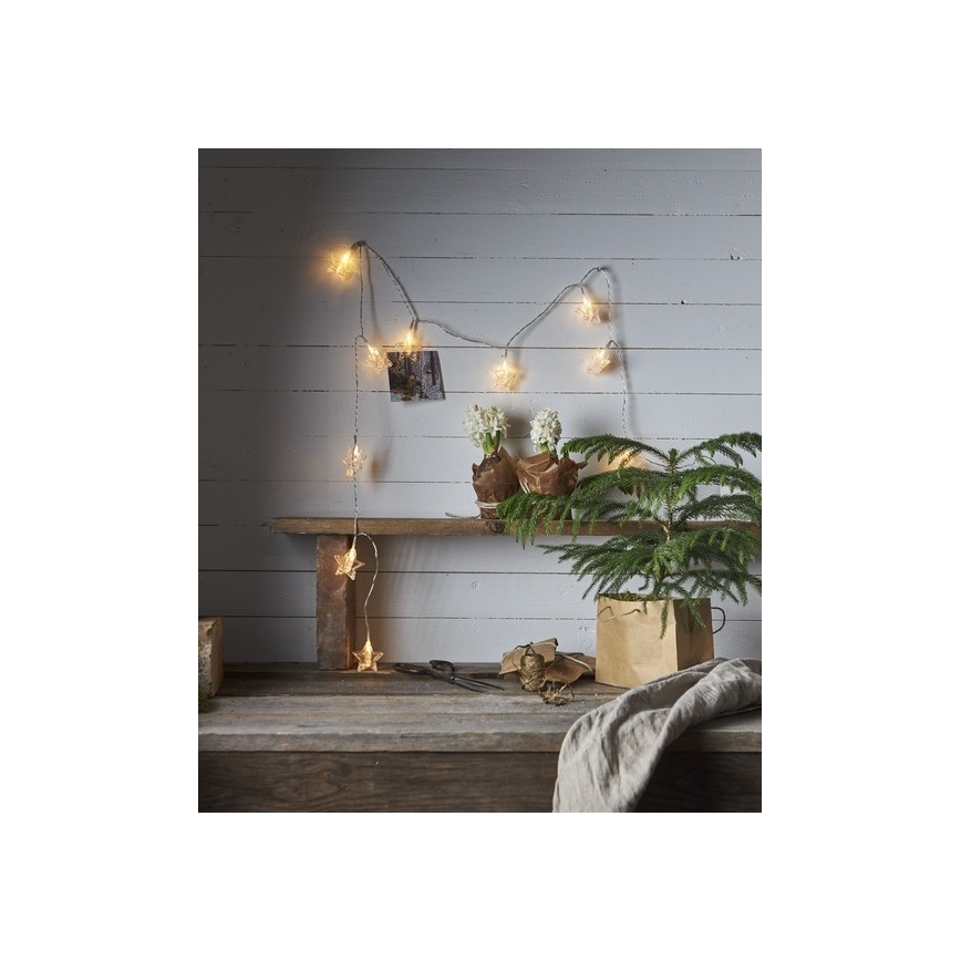 Eglo - LED julkedja  10xLED 2,1m varm vit 