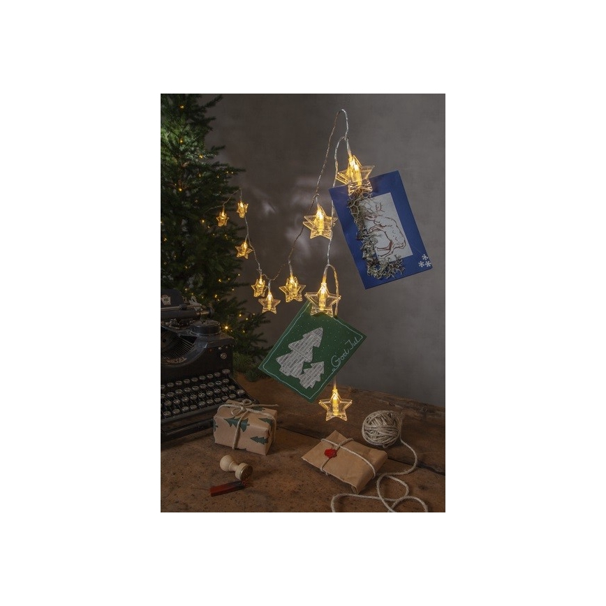 Eglo - LED julkedja  10xLED 2,1m varm vit 