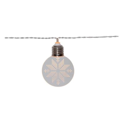Eglo 411112 - LED julkedja ORNAMENT 10xLED/3xAA 2,4m varm vit