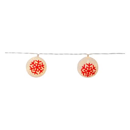 Eglo 411113 - LED julkedja ORNAMENT 10xLED/3xAA 1,65m varm vit