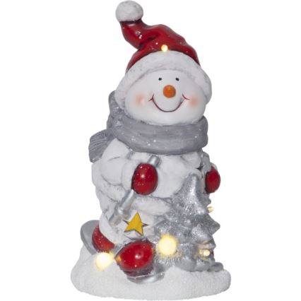 Eglo - LED juldekoration  6xLED/0,06W/2xAAA Snögubbe