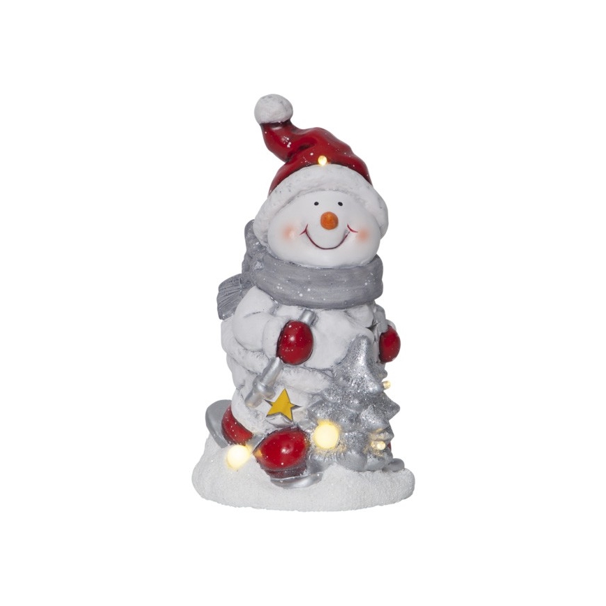 Eglo - LED juldekoration  6xLED/0,06W/2xAAA Snögubbe