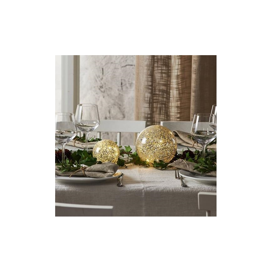 Eglo 411345 - LED juldekoration STAR FALL 10xLED/2xAA diameter 10 cm silver