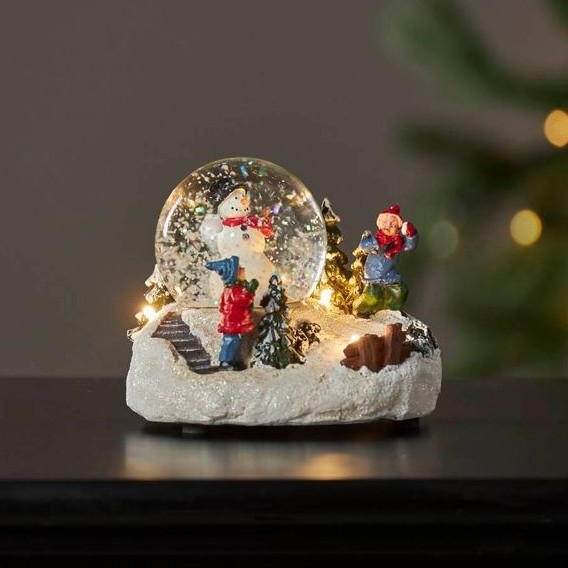 Eglo 411482 - LED juldekoration WINTERVILLE LED/2xAAA snöglob